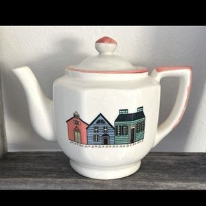 Vintage Folk Art Teapot